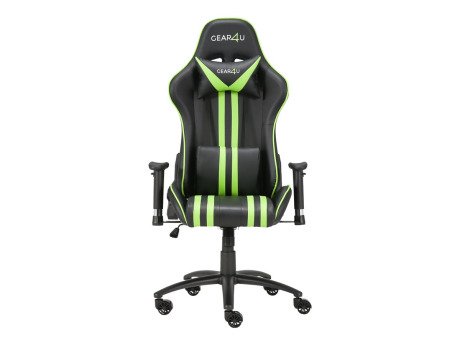 Gear4u Elite -pelituoli, musta/vaalean vihre&auml;