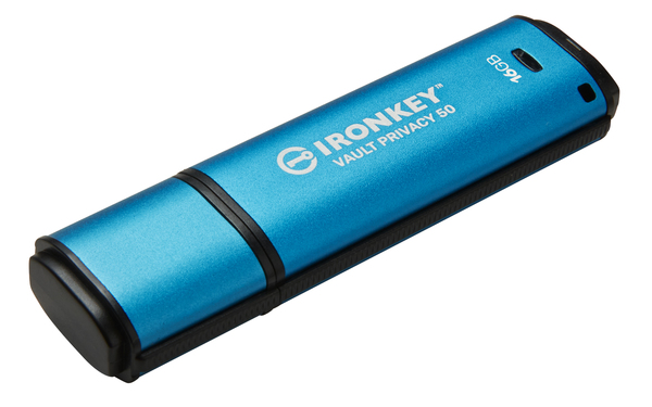 Kingston IronKey Vault Privacy 50 16 GB USB 3.2 Gen 1x1 - minne, Bl&aring;