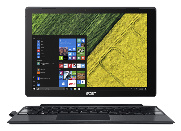 Acer 12" Switch 5, 256 Gt, Win 10 -kannettava, musta
