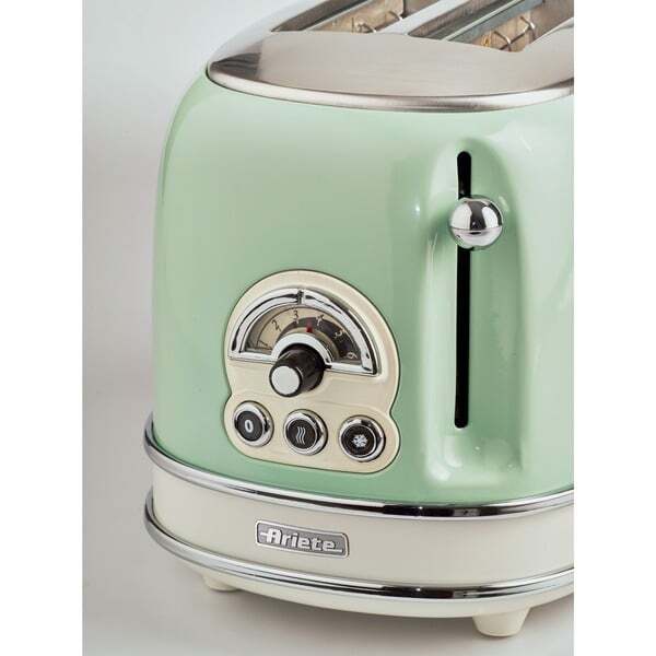 Ariete 0155GR 2-slice Toaster, 810 W, Green