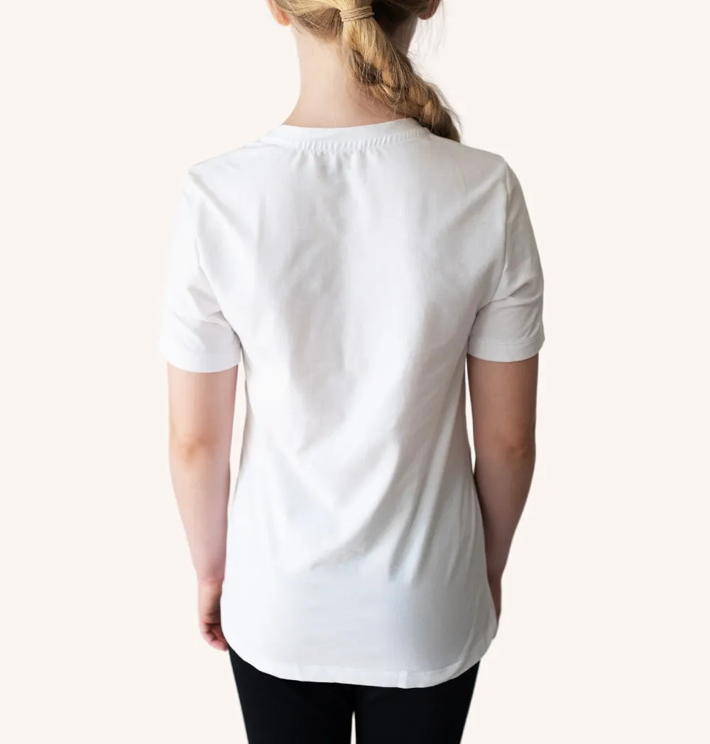 SWEDISH POSTURE T-Shirt Kids Alignment Cotton White S