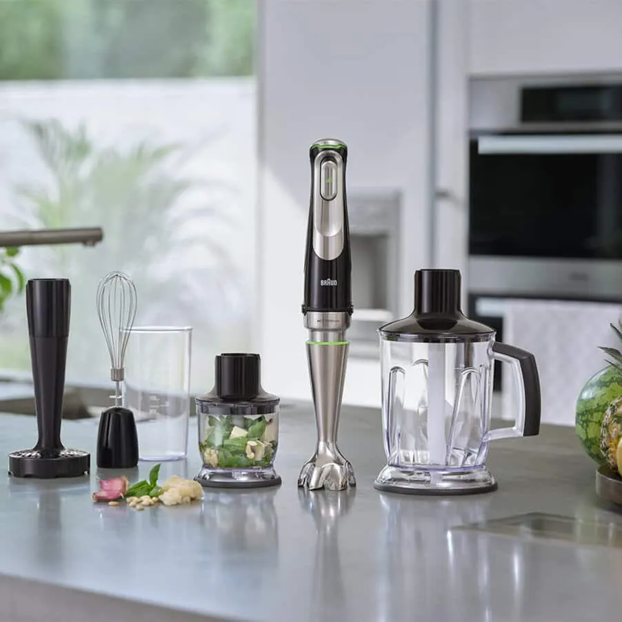 Braun MultiQuick 9 MQ 9147X - immersion blender, 0.6l, 1200W, Black, Stainless Steel