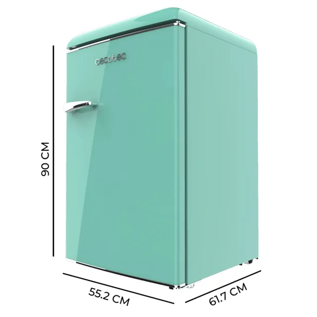 CECOTEC Bolero CoolMarket TT Origin 110 Frist&aring;ende kylsk&aring;p med frysfack, 110 liter, gr&ouml;n, klass E
