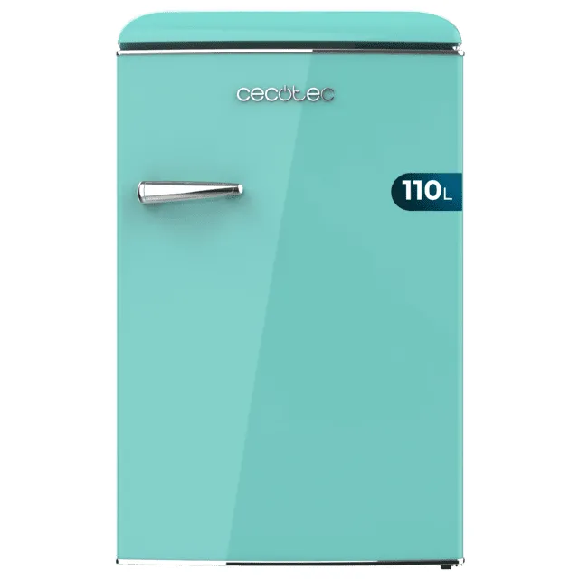 CECOTEC Bolero CoolMarket TT Origin 110 Frist&aring;ende kylsk&aring;p med frysfack, 110 liter, gr&ouml;n, klass E