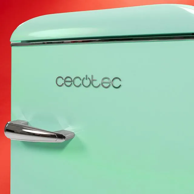 CECOTEC Bolero CoolMarket TT Origin 110 Frist&aring;ende kylsk&aring;p med frysfack, 110 liter, gr&ouml;n, klass E