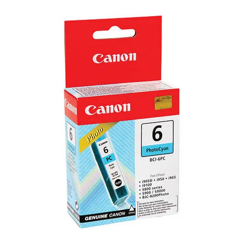 Canon BCI-6PC photo cyan mustepatruuna