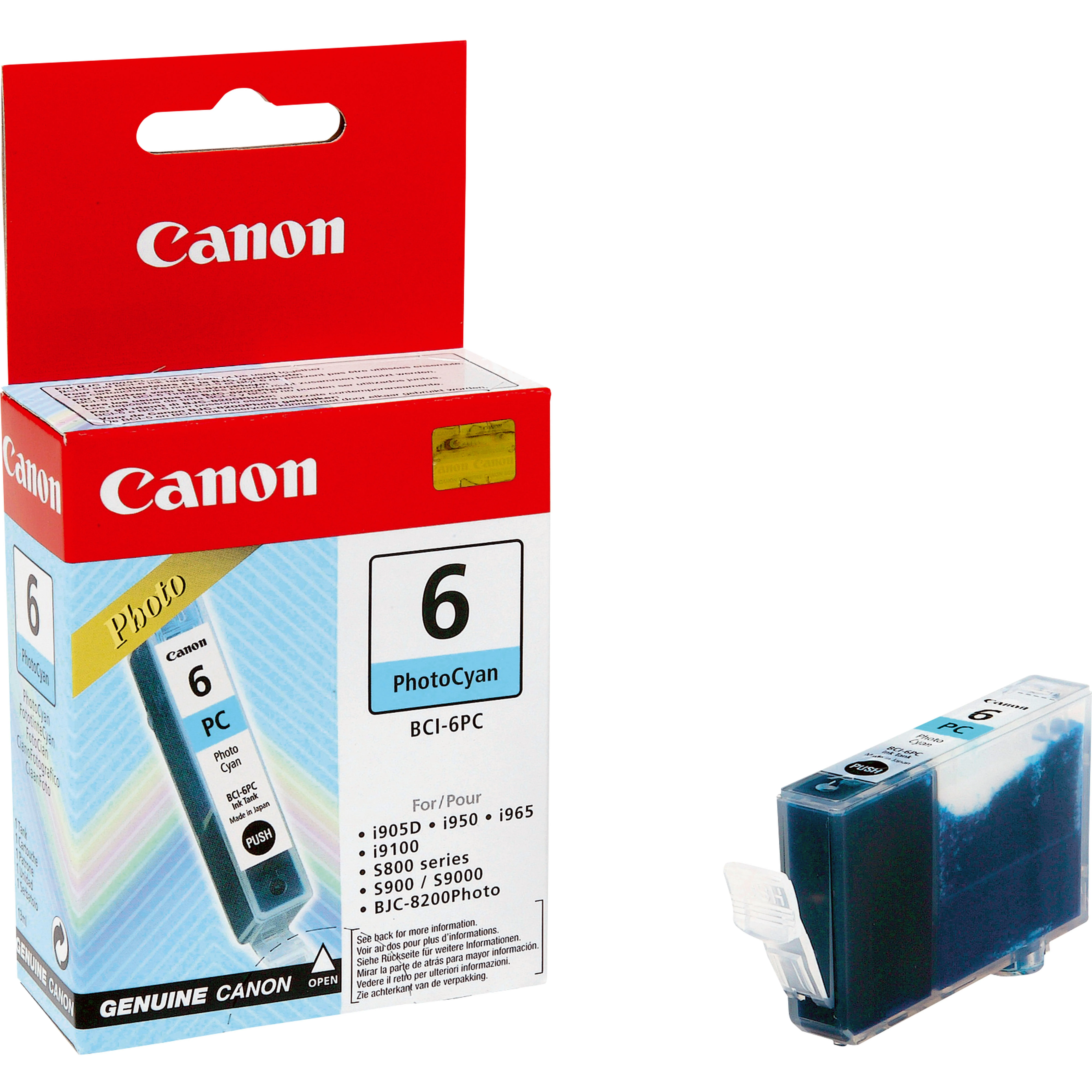 Canon BCI-6PC photo cyan mustepatruuna