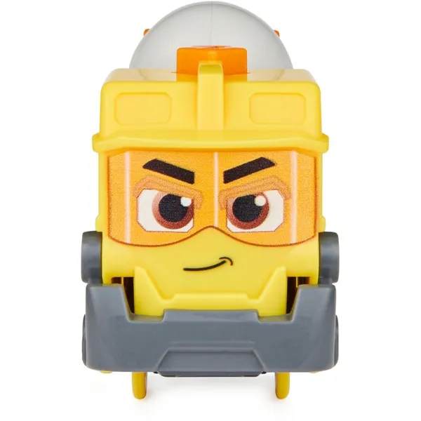 Spin Master Mighty Express Motorized Train Build-it Bruno with Boxcar Toy Vehicle (Yellow/Grey)