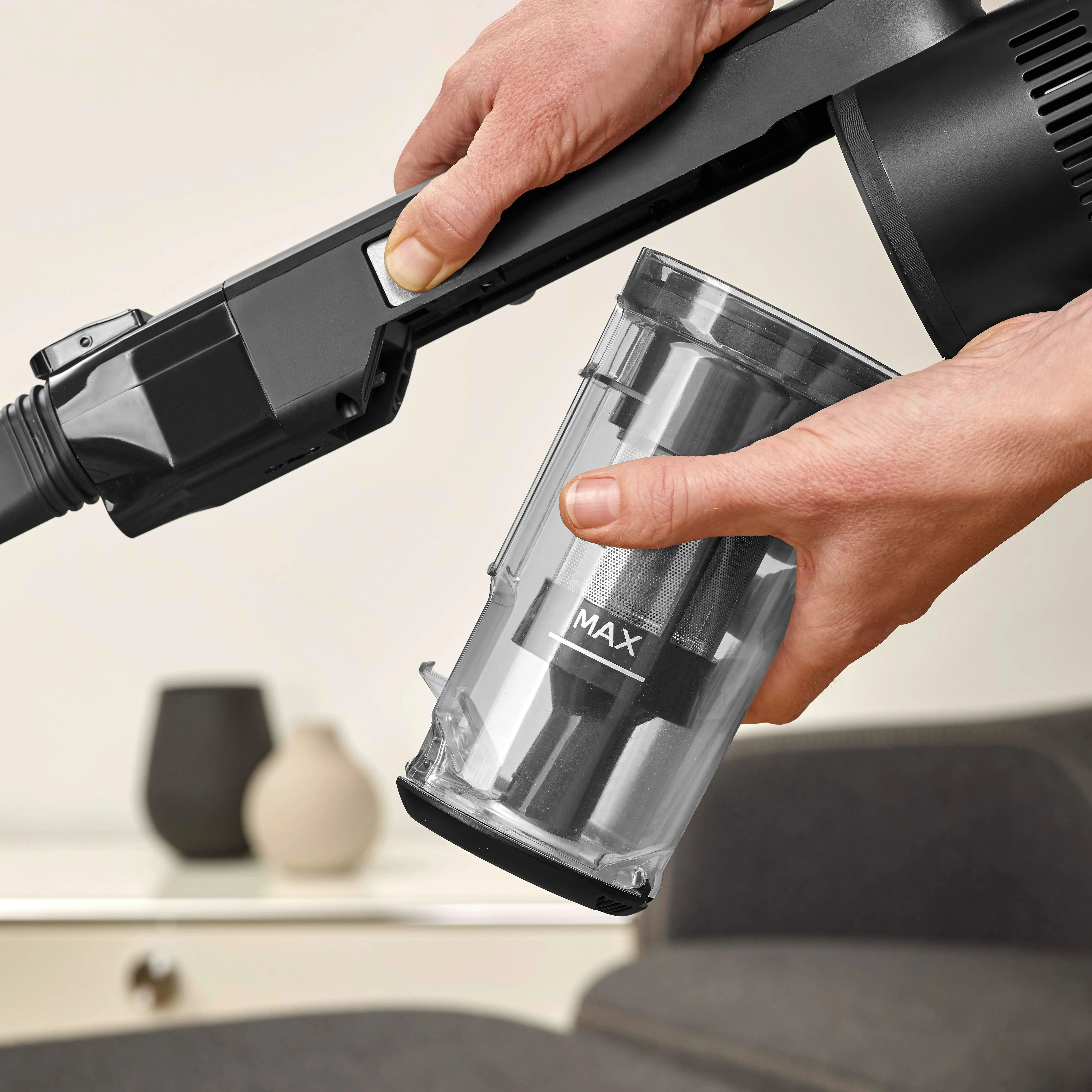 SEVERIN S'Power Slim HV 7151 Stick vacuum cleaner, Black/Blue/Silver