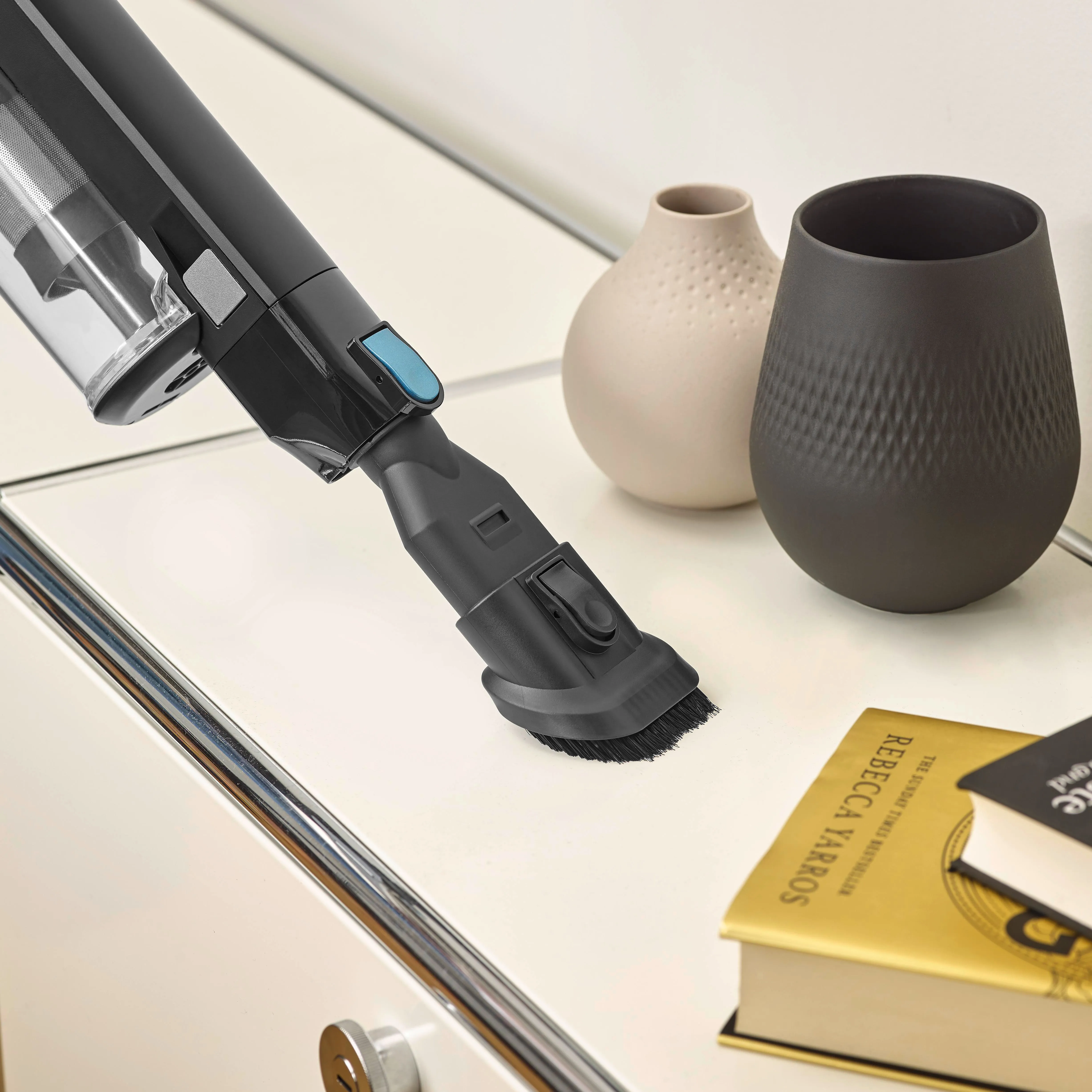 SEVERIN S'Power Slim HV 7151 Stick vacuum cleaner, Black/Blue/Silver