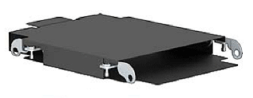 HP 730793-001 kiintolevyn asennussarja, musta, metalli