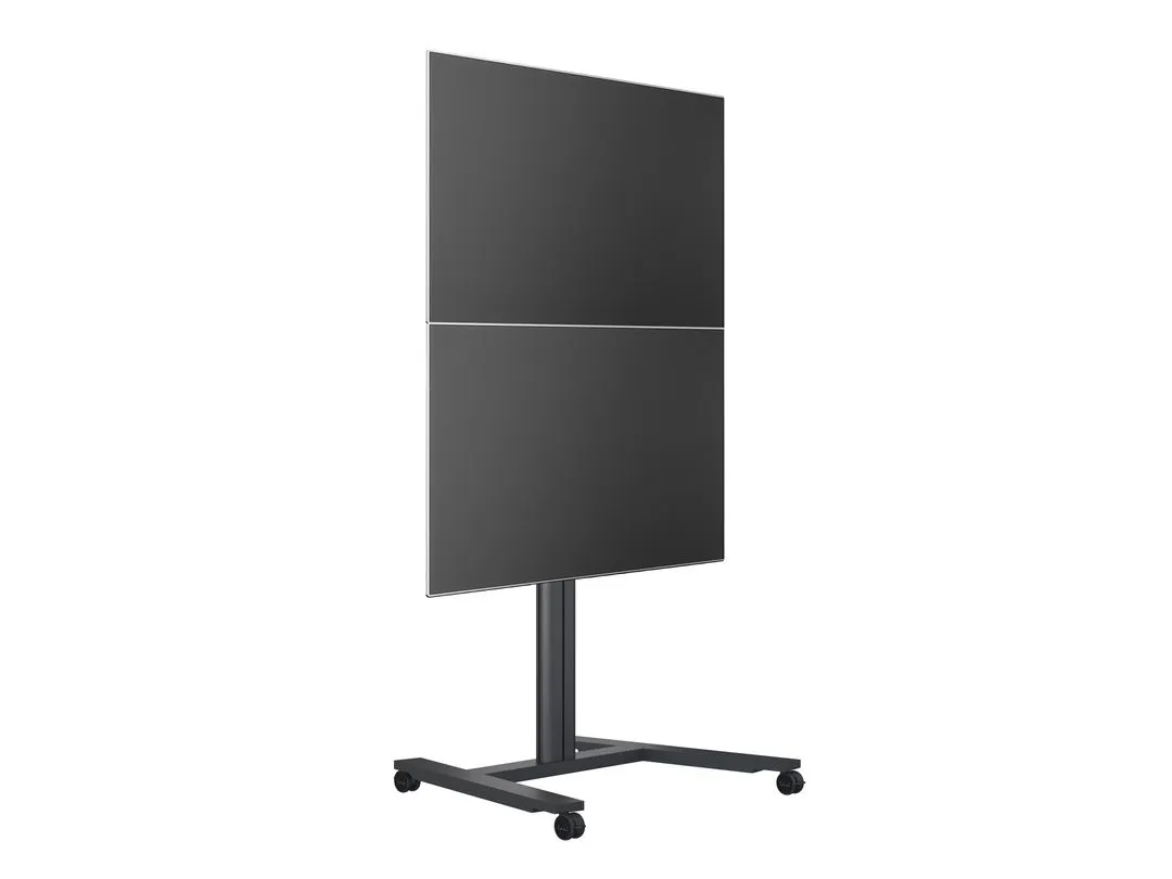 Multibrackets M Public Display Stand Single Screen Mount - Asennuskomponentti ( teline ) tuotteelle plasma / LCD / TV - ter&auml;s - musta - lattiajalustaan asennett