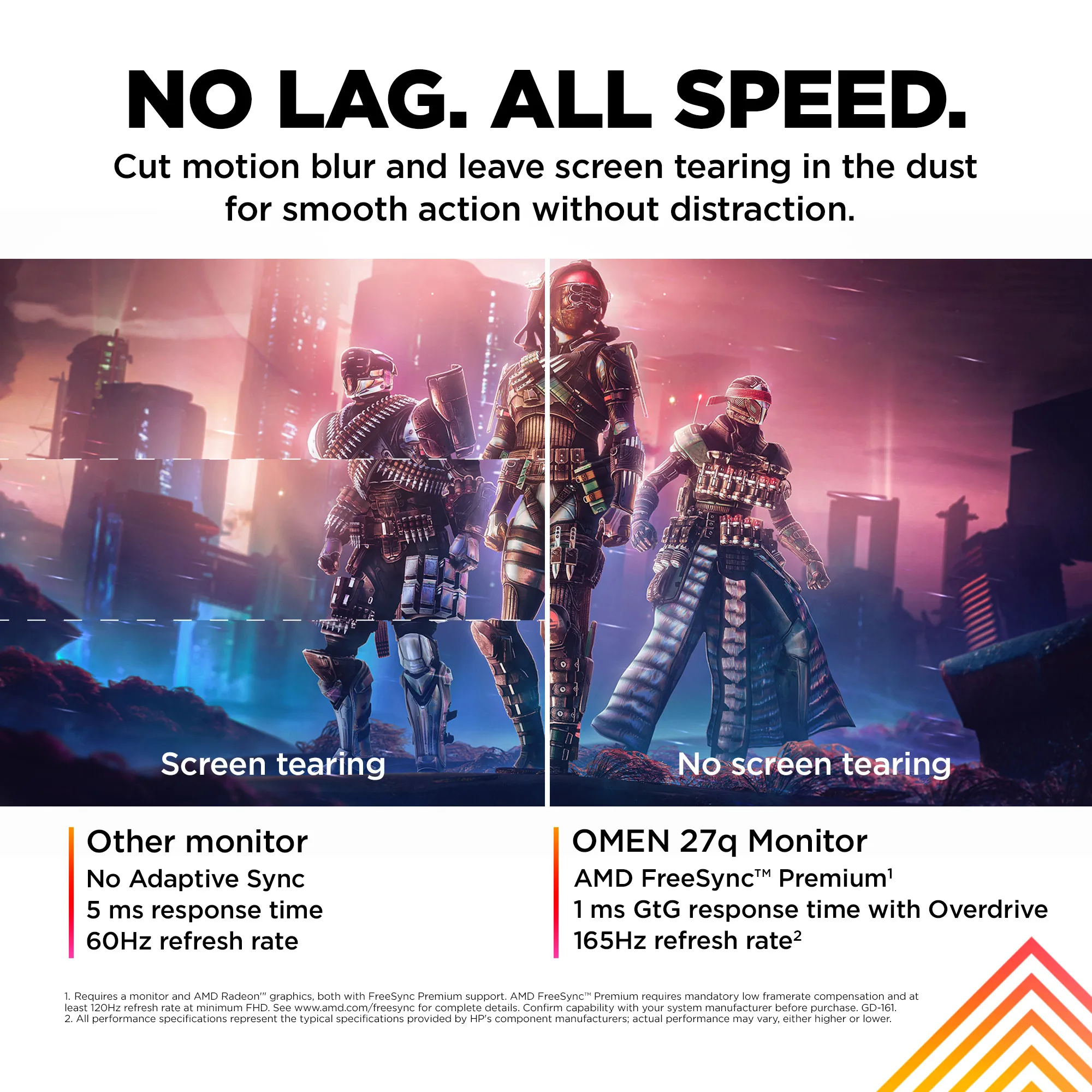 HP OMEN 27q 27inch QHD 165Hz Gaming Monitor