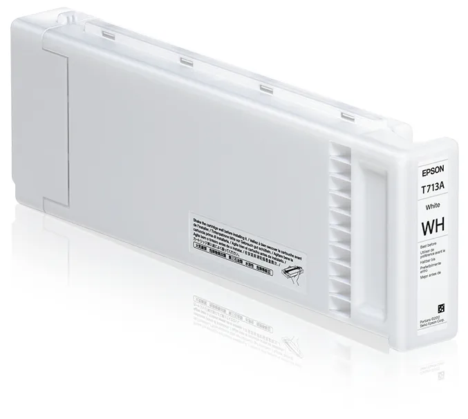 Epson UltraChrome GSX C13T713A00 -mustekasetti, 600 ml, valkoinen