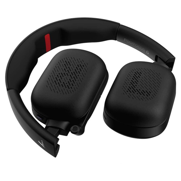 HP Poly Focus 625 Stereo -langaton kuulokemikrofoni, musta