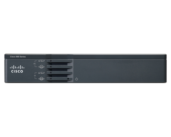 Cisco 867VAE-K9 router, med modem, PoE, svart
