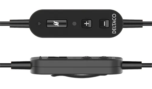 Deltaco Office USB -kuuloke mikrofonilla