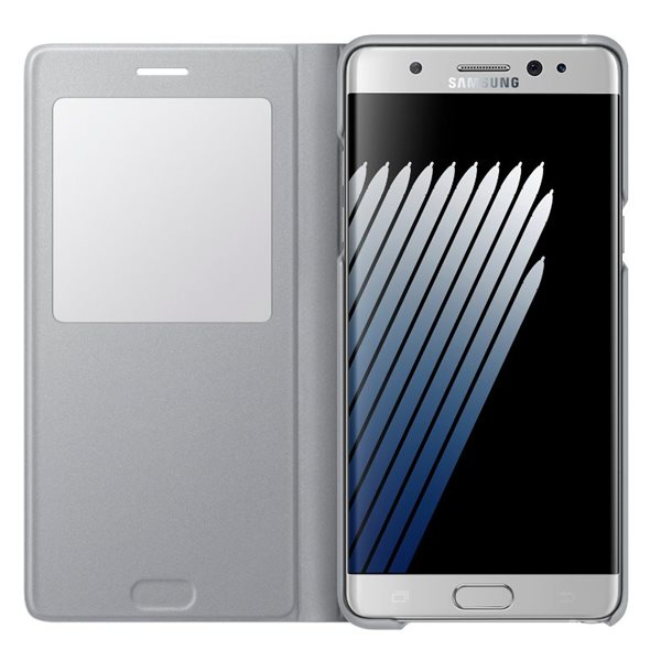 SAMSUNG NOTE 7 S-VIEW STANDING COVER SILVER