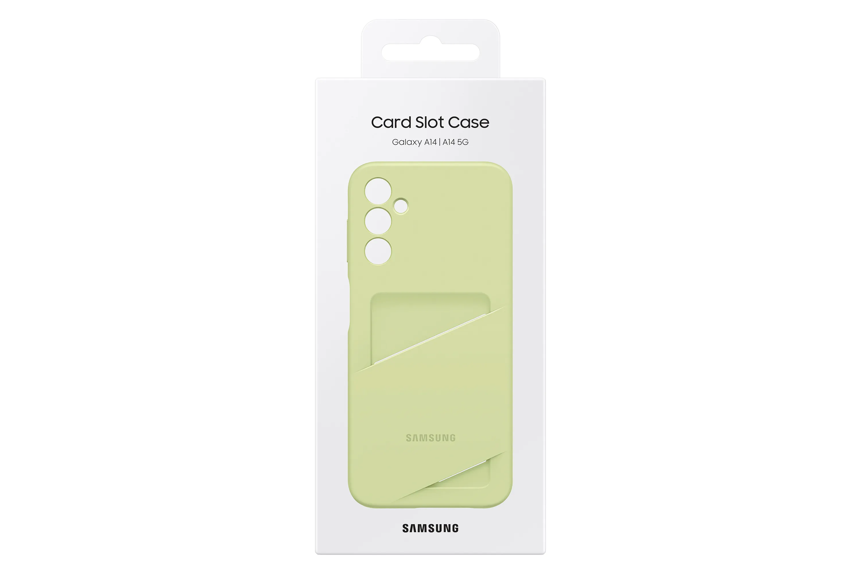 Samsung Galaxy A14 Card Slot Case, Lime