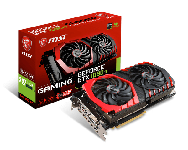 MSI PCIe GTX 1080 Ti Gaming 11GB - Graphics card