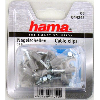 HAMA Kabelklammer 7.2mm 25-pack