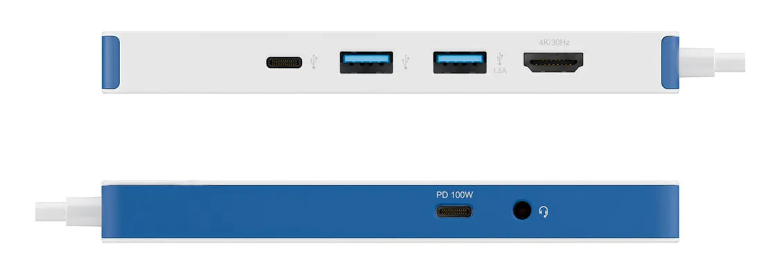 Hyper HyperDrive Flex 8 Port USB-C Hub Blue Hyper HyperDrive Flex 8 Port USB-C Hub Blue