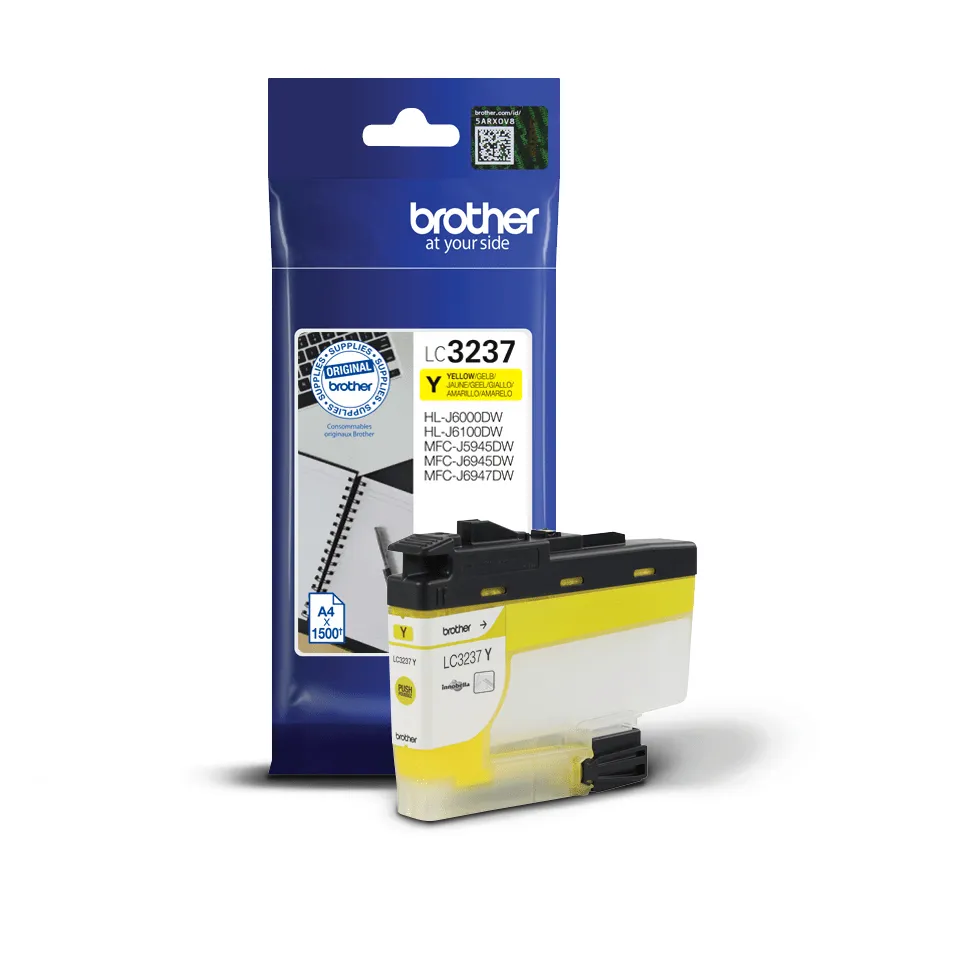 Brother LC3237Y ink cartridge, Yellow