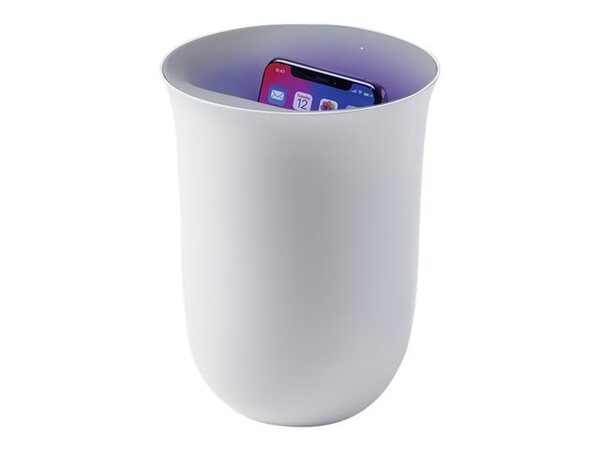 Lexon Wireless Charging UV Sanitizer Oblio White