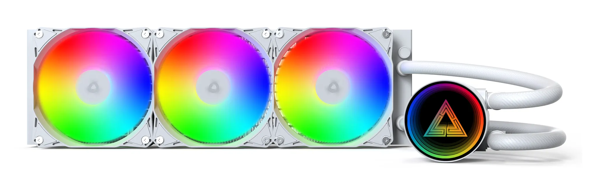 Montech LightFlow 360mm ARGB v&auml;tskekylare, vit