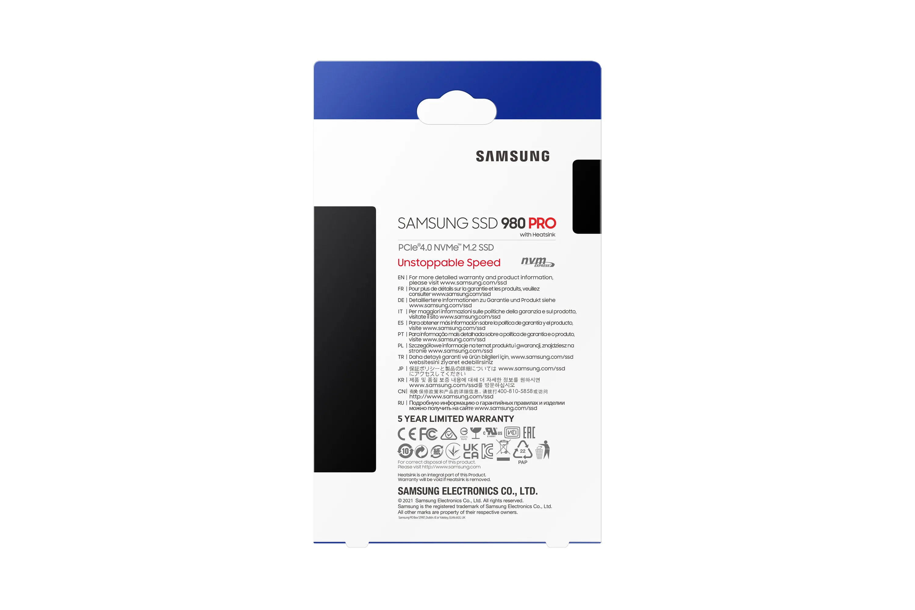 Samsung 980 PRO Heatsink 2TB, PCIe 4.0, M.2 - SSD