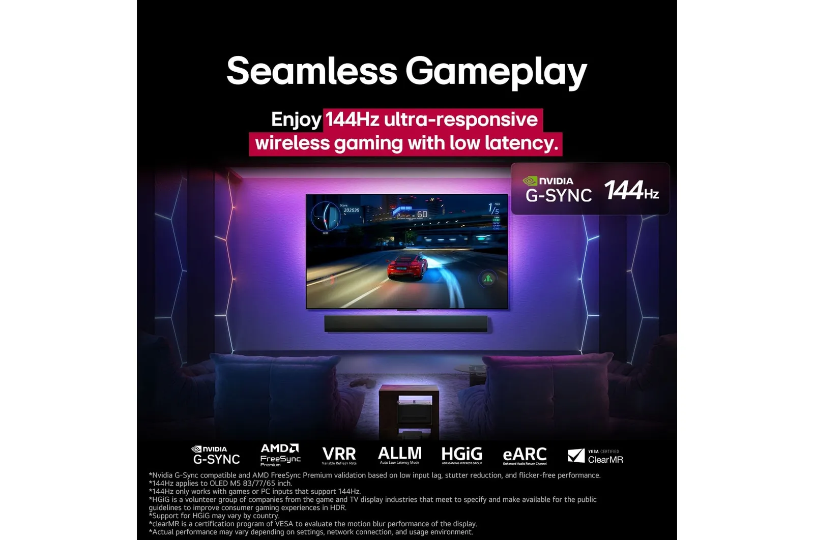 LG OLED83M59LA 83" 4K webOS TV, 144 Hz, Dolby Vision