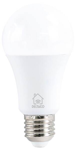 Deltaco Smart Home SH-CHLE27A60 - smart ljusk&auml;lla, E27, 9W, Wi-Fi