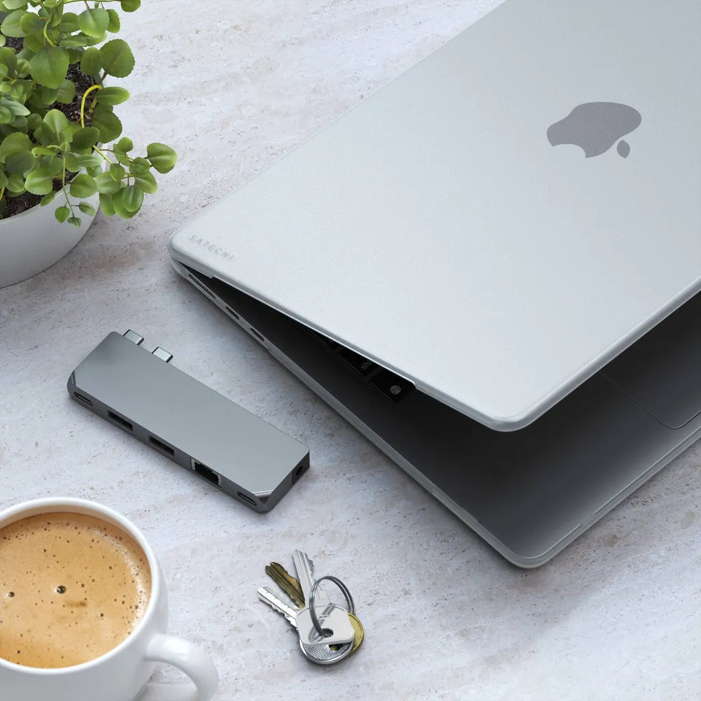 Satechi Eco Hardshell Case för MacBook Air M2 - Perfekta skyddet för din MacBook Air M2 - Transparent