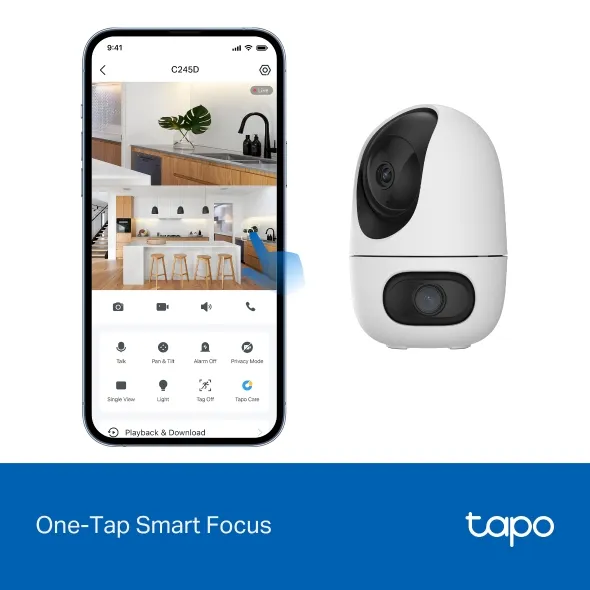 TP-Link Tapo C245D - Indoor security camera, White