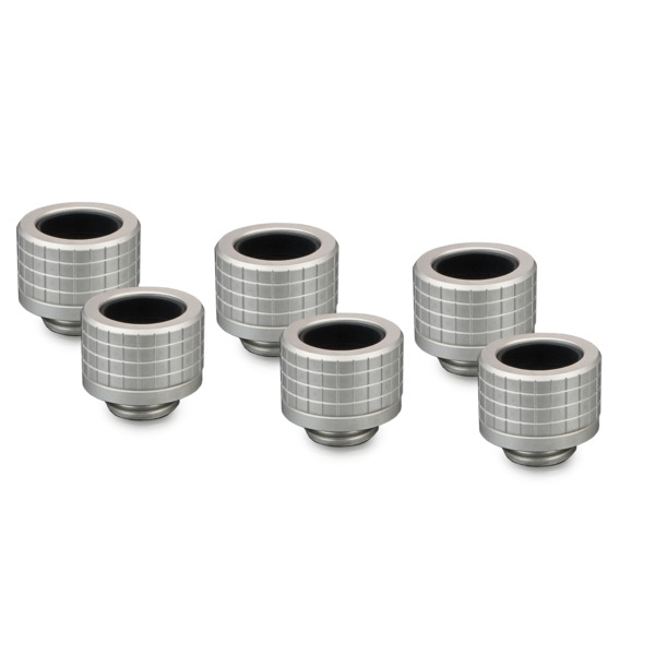Thermal Grizzly DeltaMate HT14 14mm G1/4" 6 kpl -letkuliitin, Gloss Nickel