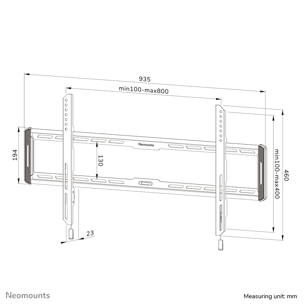 NEOMOUNTS BY NEWSTAR SCREEN WALL MOUNT (FIXED, ULTRA THIN, VESA 800X400)