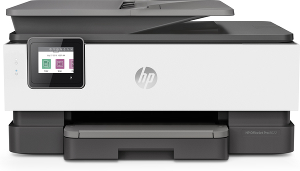 HP Officejet Pro 8022 All-in-One - Monitoimitulostin - v&auml;ri - mustesuihku - 216 x 297 mm (alkuper&auml;inen) - A4/Legal (media) - jopa 29 sivua/min (kopiointi) - jop