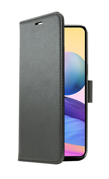 Screenor Smart, Redmi Note 10 - Wallet Case, Black