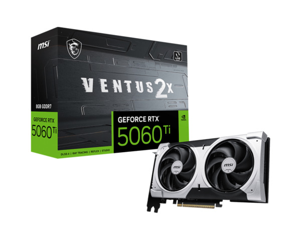 MSI GeForce RTX 5060 Ti Ventus 2X Plus 8 Gt -n&auml;yt&ouml;nohjain