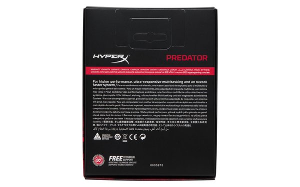 Kingston 32GB (4x8GB) HyperX Predator, DDR4 3600MHz - svart