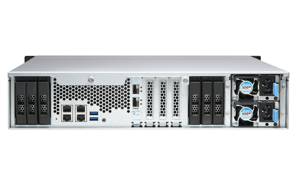 QNAP TS-1886XU-RP-D1602-4G 12 +6-Bay TurboNAS SATA 6G Xeon D-1602 8GB ECC RAM 4-LAN built0in 2 10Gb SFP+ 40Gb network-ready iSCSI