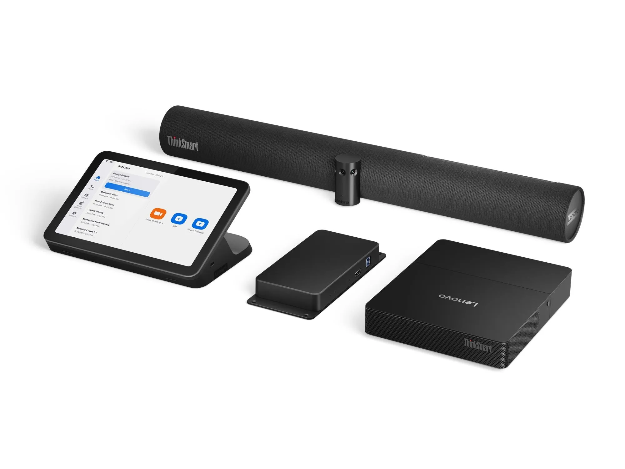Lenovo ThinkSmart Core Gen 2 Full Room Kit with IP Controller (Zoom) Core Ultra 7 165H, 32GB, 256GB, Win 11 IoT Enterprise Mini PC, Black/Grey