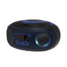 Boombox FM-Radio CD USB Bluetooth TCL-212BTBU Svart/Blå