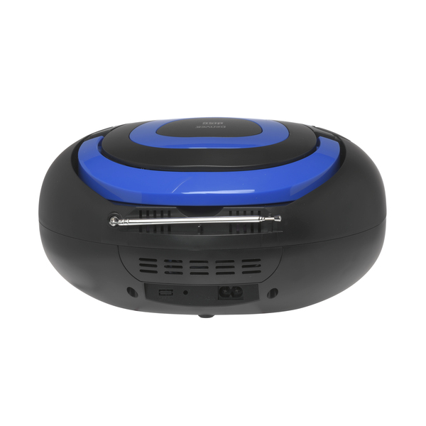 Boombox FM-Radio CD USB Bluetooth TCL-212BTBU Svart/Blå
