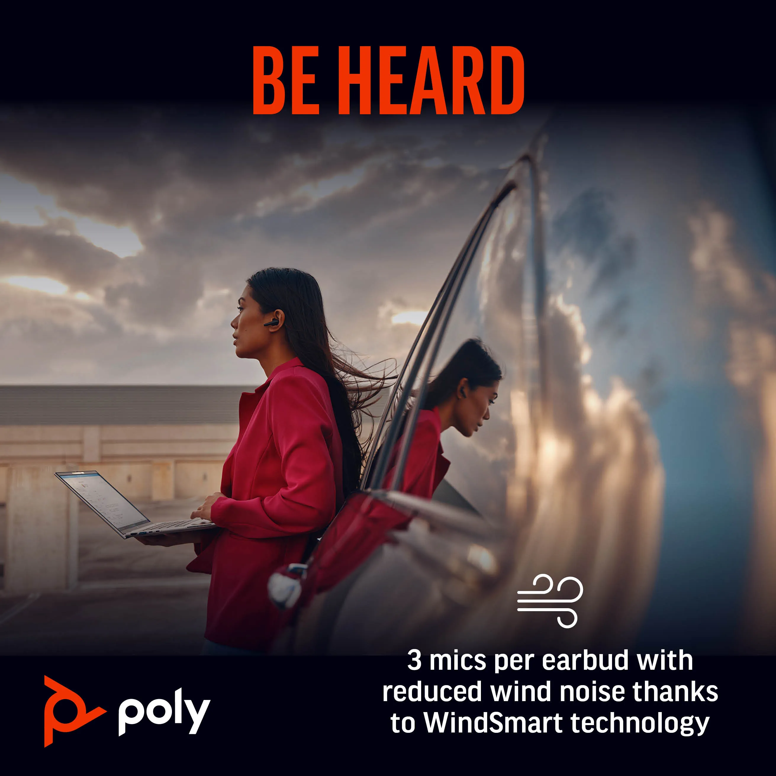 Poly Voyager Free 60 UC tr&aring;dl&ouml;sa in-ear h&ouml;rlurar + Smart Charge Case och BT700 USB-adapter, vit
