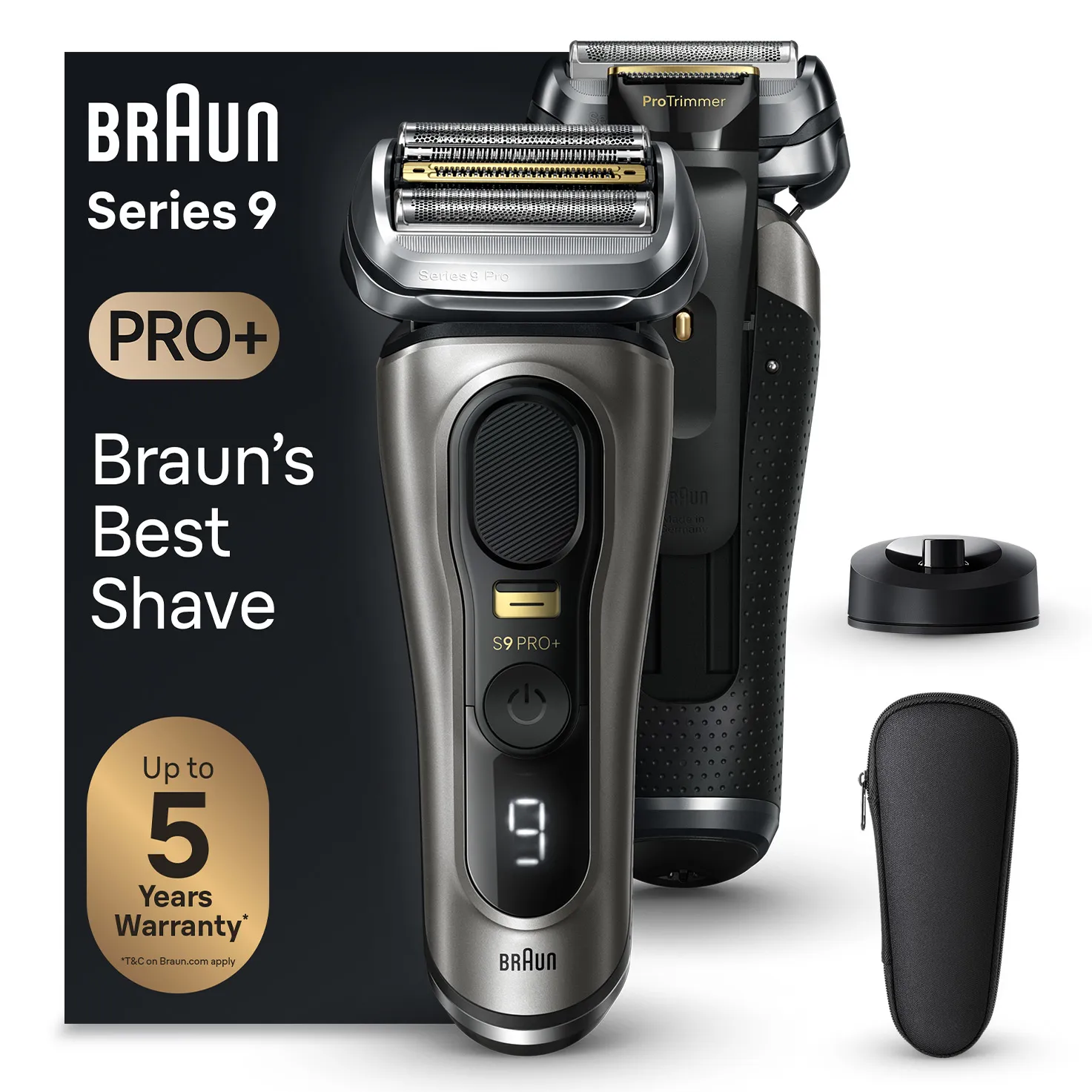 Braun Series 9 Pro+ 9515s - shaver, noble metal
