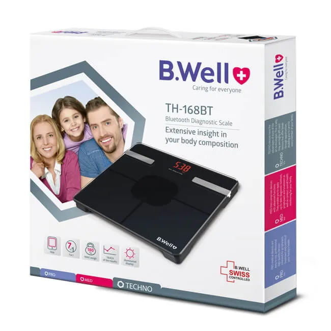 B.Well TH168 Bluetooth - personvåg