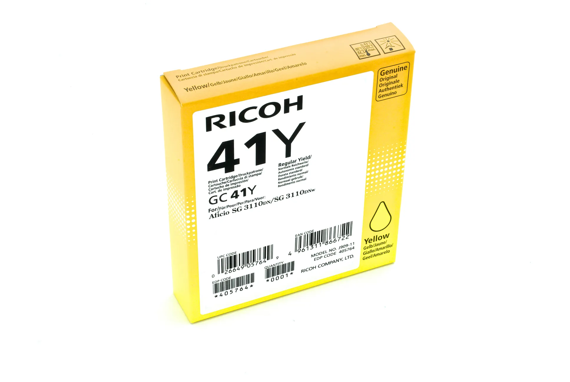 RICOH toner gel yellow HY 2200 pages