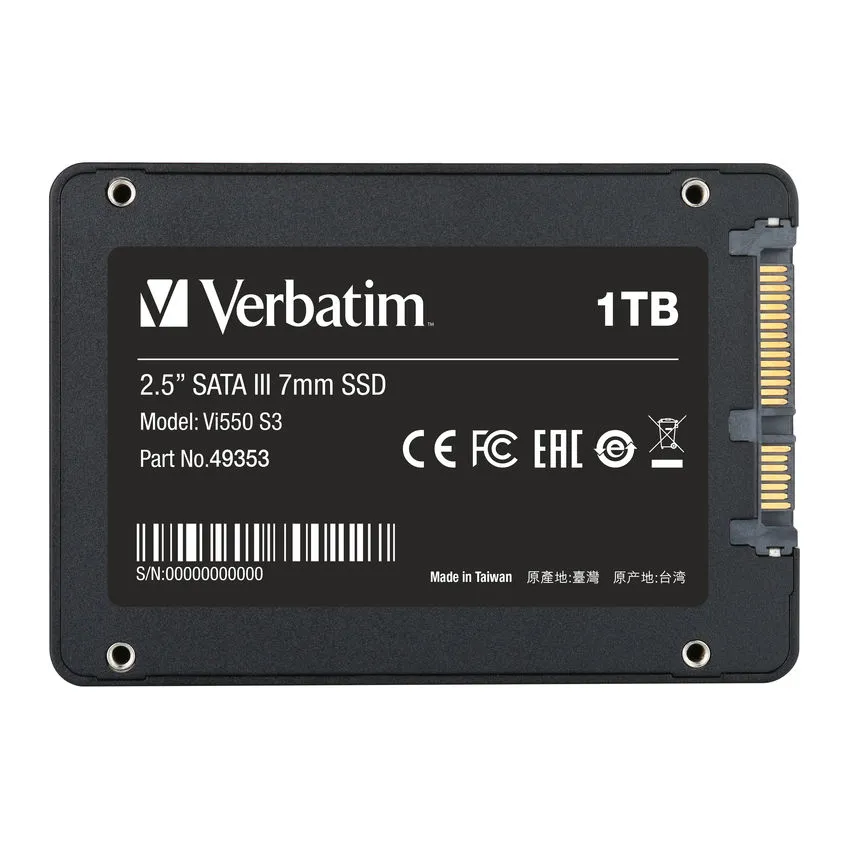 Verbatim Vi550 S3 SSD 1TB 1TB, SATA III, 2.5" - SSD