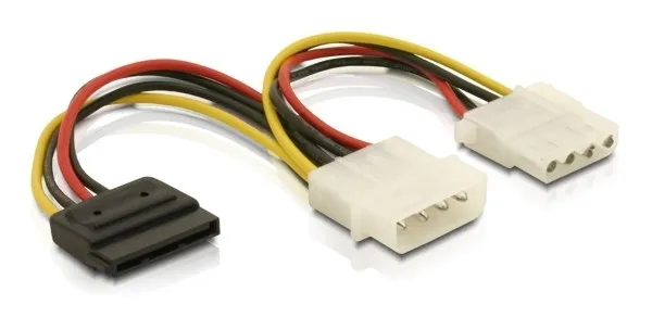 DeLOCK str&ouml;mkabel f&ouml;r Serial ATA & ATA-133 HDD, 0,1m